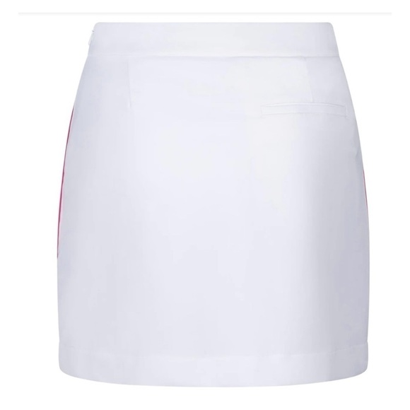 G/FORE TUX LADIES GOLF PERFORMANCE SKORT Skirt  Ombre Pink Stripe SNOW Size 2 - Picture 5 of 10